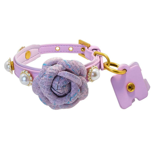 Tailory Light purple Pearl Flower Charm Set