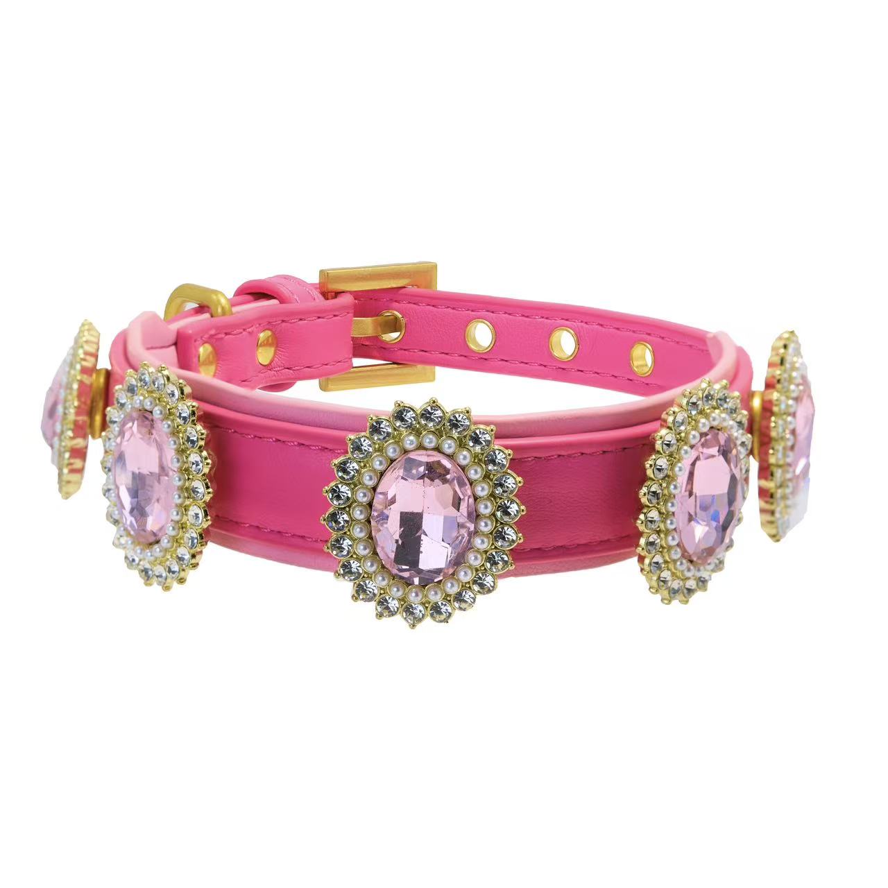 Tailory Radiant Pink Gem & Pearl Charm Set