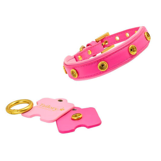 Classic Pink Base Collar – Customizable & Chic