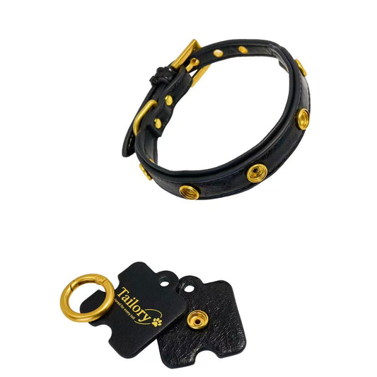 Classic Black Base Collar – Customizable & Chic