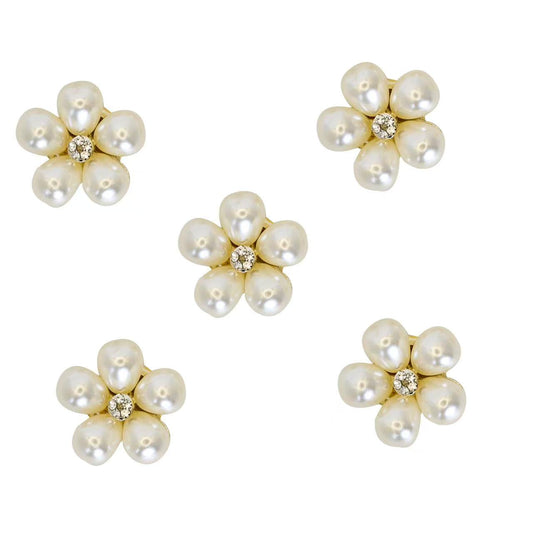 Tailory Classic Pearl Flower Charm Set