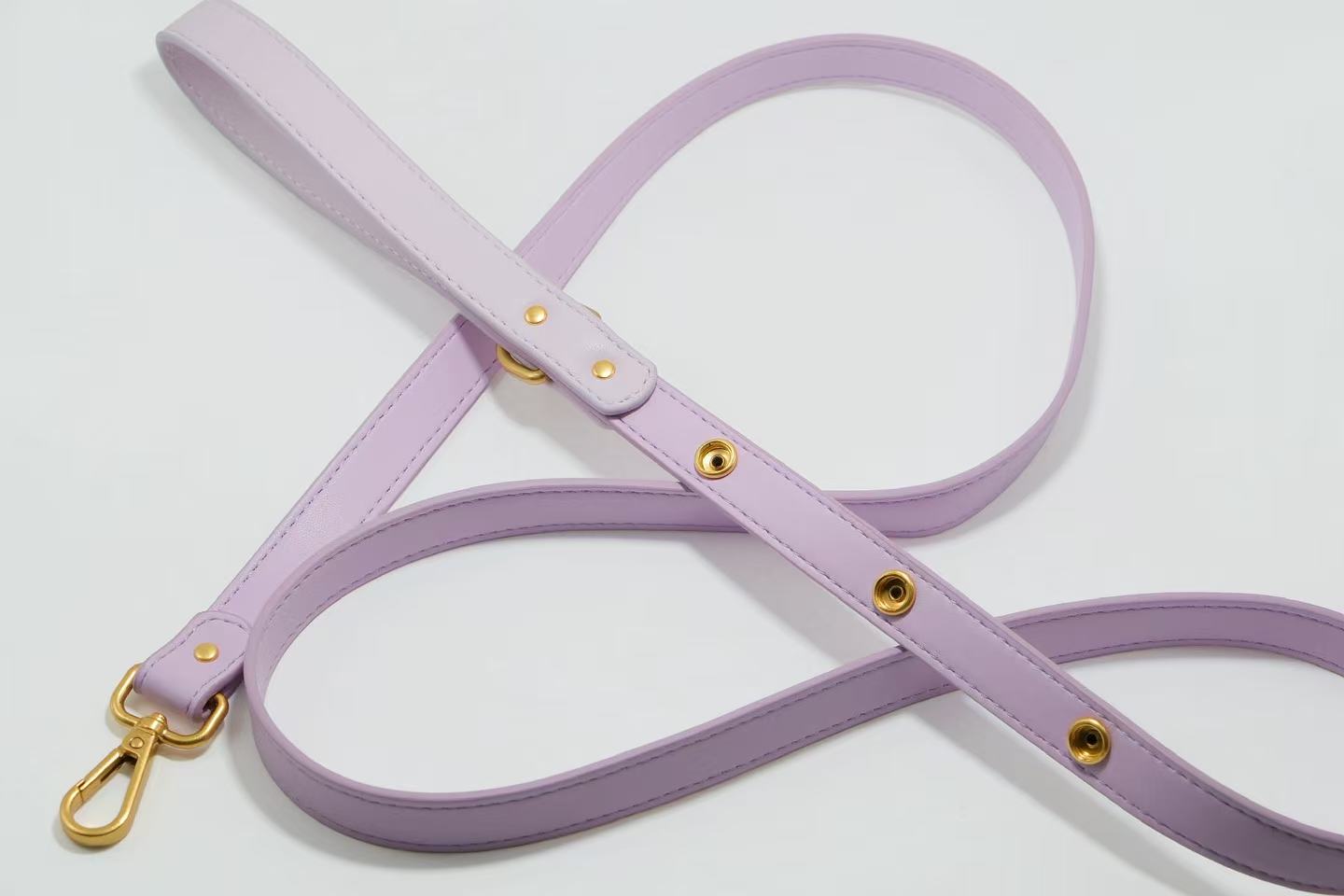 Tailory Faux Leather Pet Leash – Stylish and Durable with Decorative Button Design