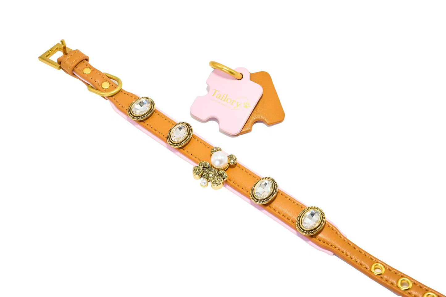 Tailory Shiny Teddy & Crystal Oval Charm Set