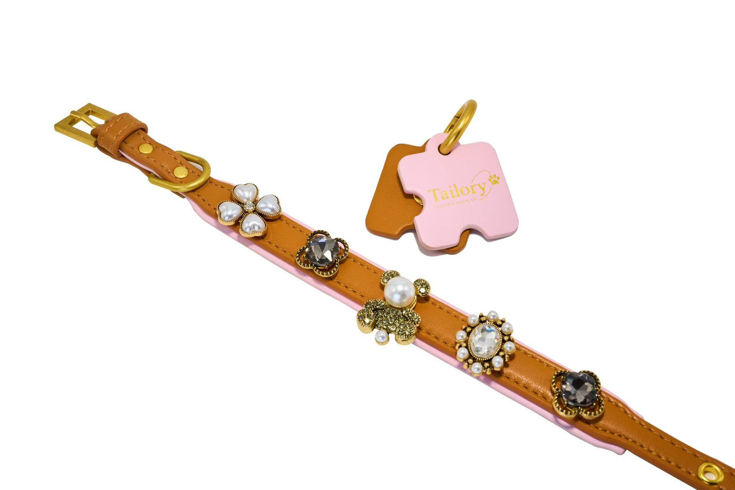 Tailory Pearl & Crystal Teddy Bear Charm Set