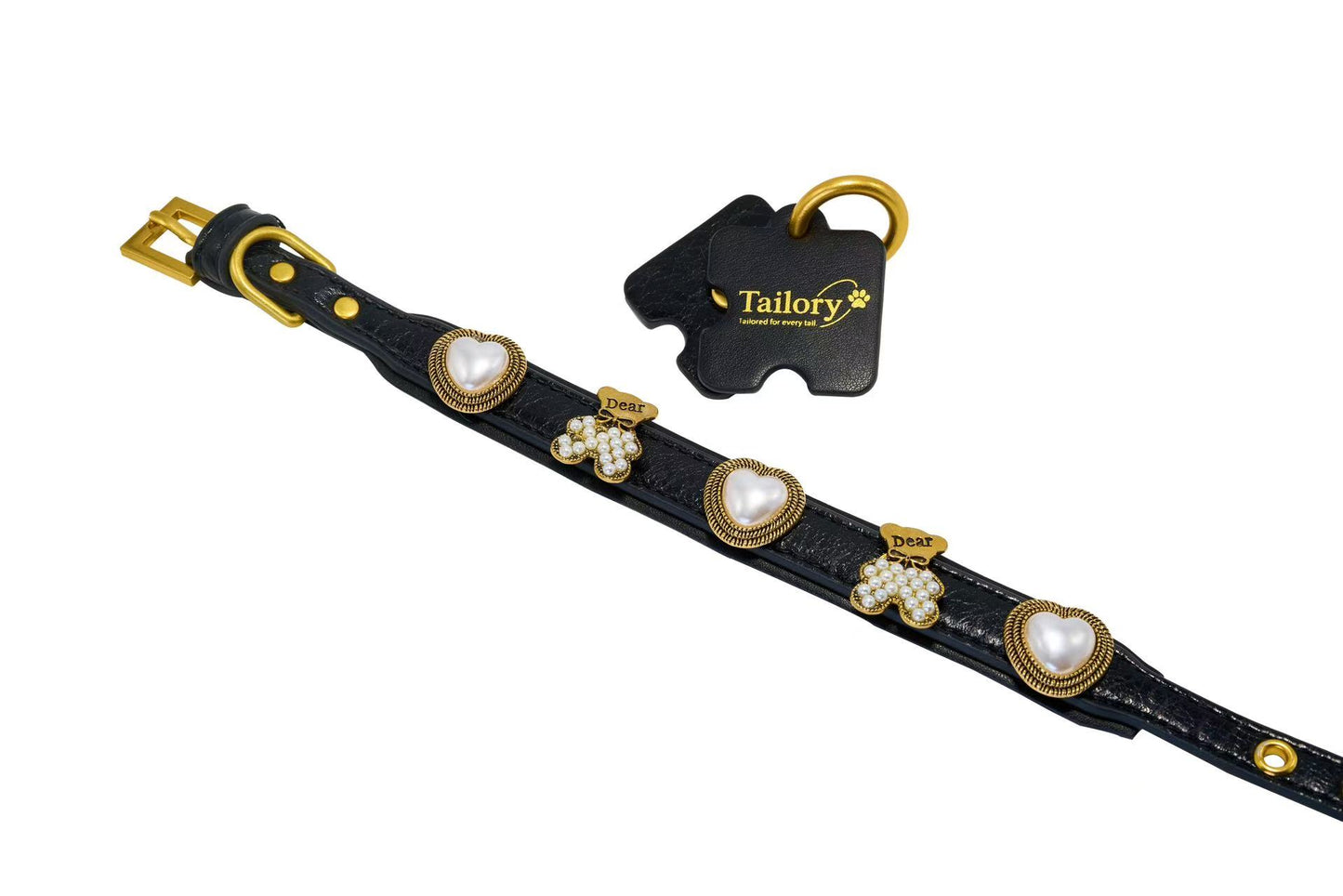 Tailory Dear Teddy Bear & Heart Pearl Charm Set