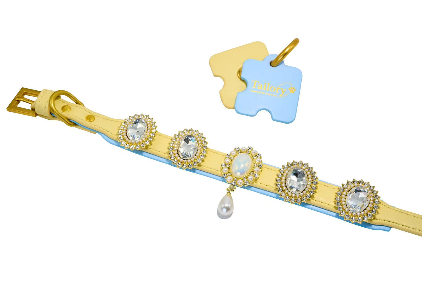 Tailory Elegant Opal Crystal & Pearl Charm Set