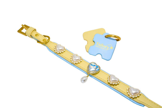Tailory Delicate Heart & Pearl Drop Charm Set