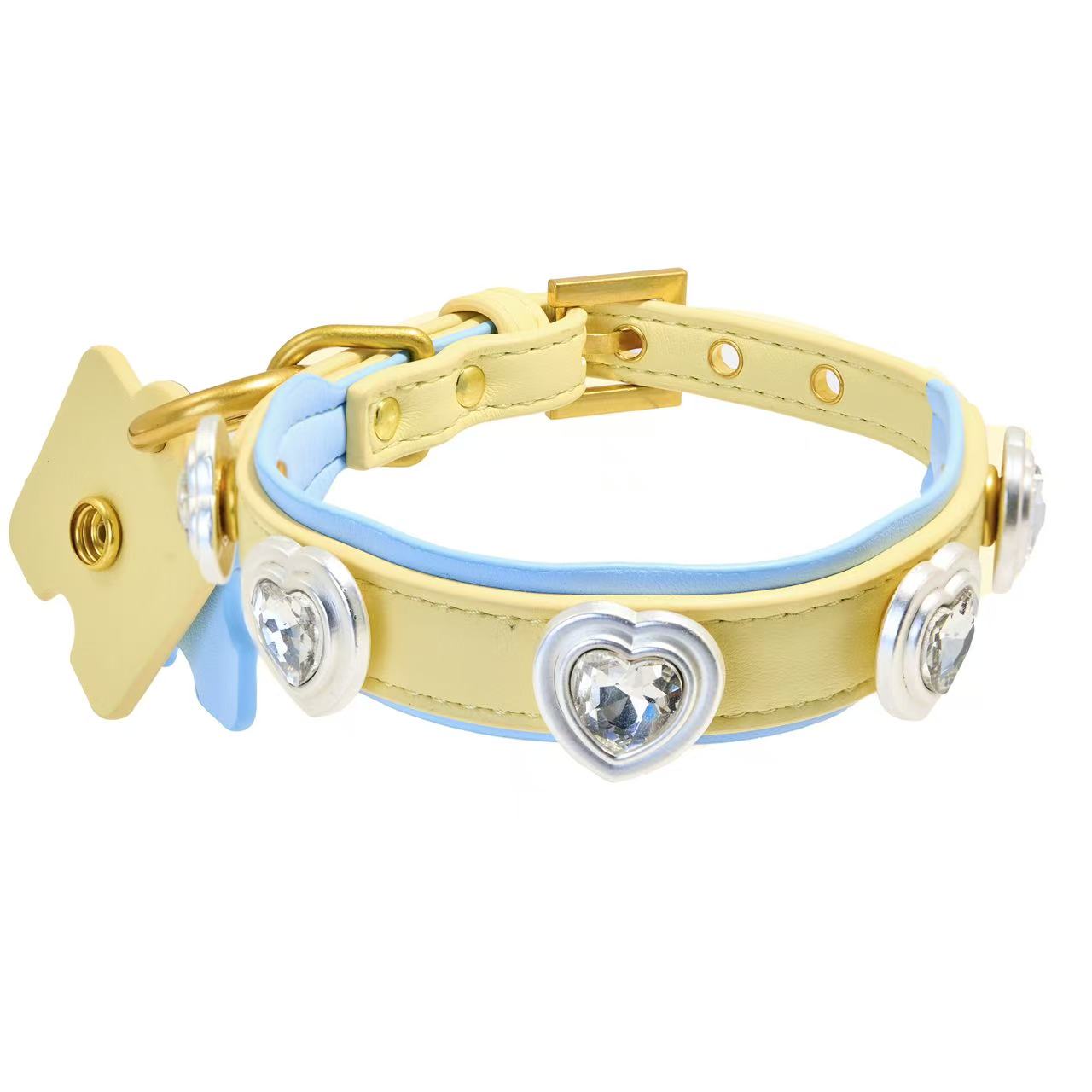 Tailory Elegant Clear Heart & Crystal Charm Set