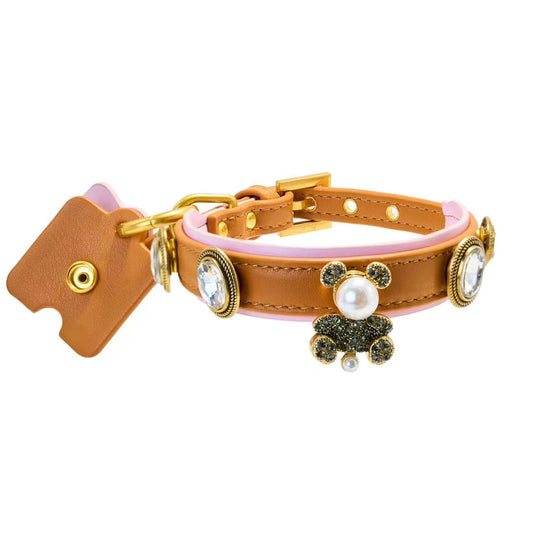 Tailory Shiny Teddy &amp; Crystal Oval Charm Set