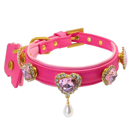 Tailory Glamorous Pink Heart Charm Set