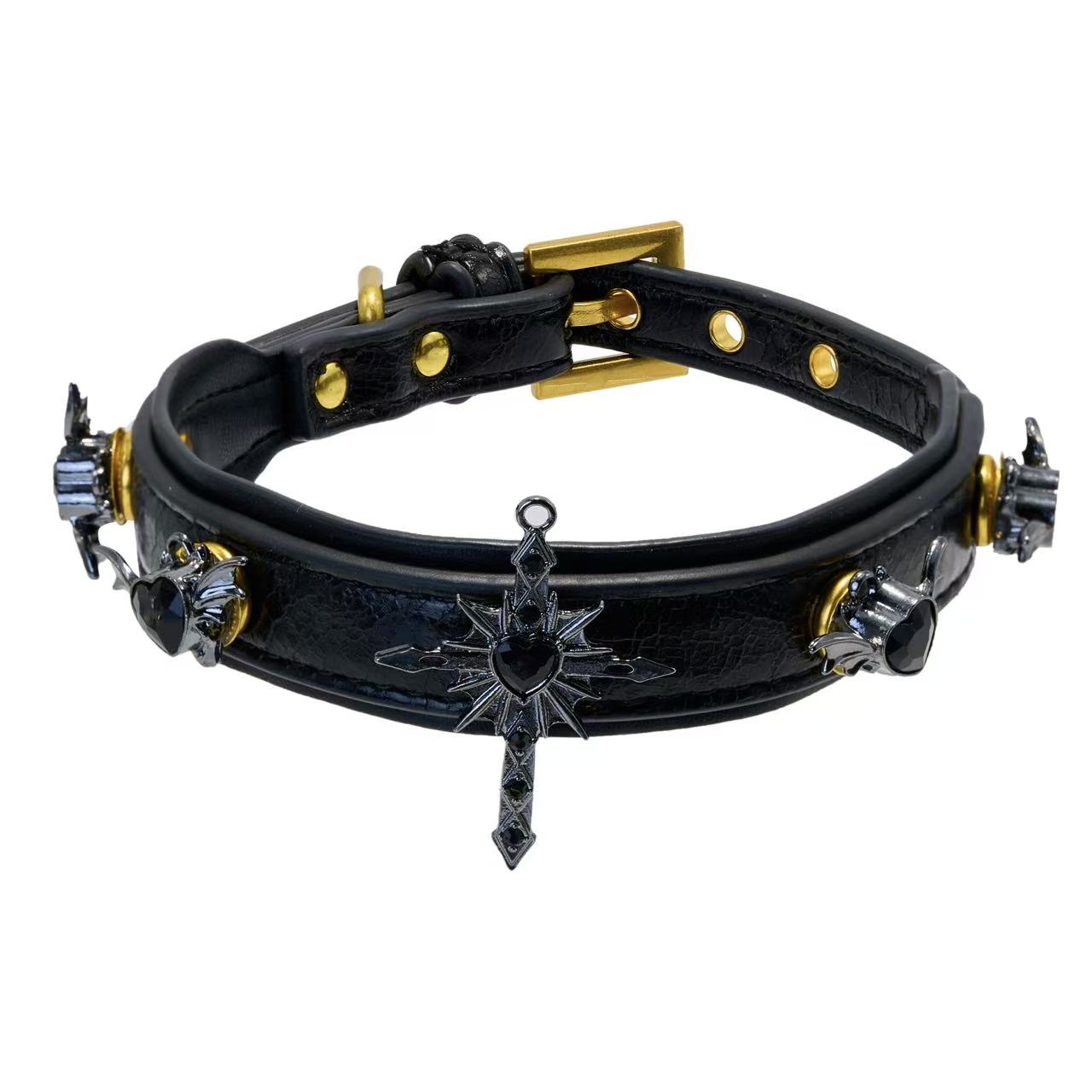 Gothic Heart &amp; Bat Charm Set