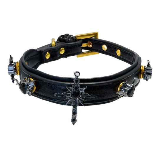 Gothic Heart &amp; Bat Charm Set