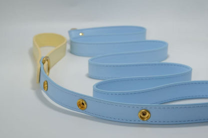 Tailory Faux Leather Pet Leash – Stylish and Durable with Decorative Button Design